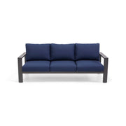Sutton Grey Cushioned Sofa Indigo - The Great Escape
