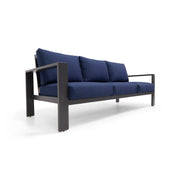 Sutton Grey Cushioned Sofa Indigo - The Great Escape