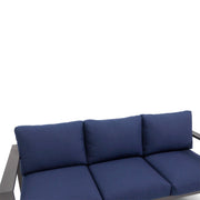 Sutton Grey Cushioned Sofa Indigo - The Great Escape