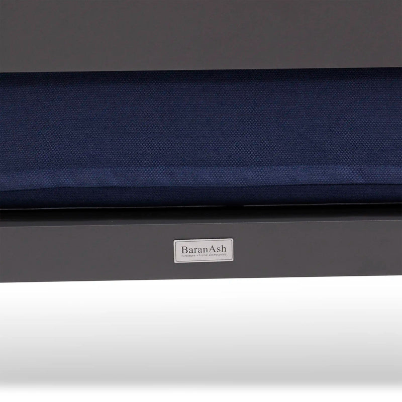 Sutton Grey Cushioned Sofa Indigo - The Great Escape