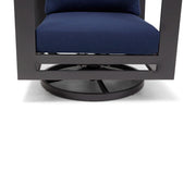 Sutton Grey Cushioned Swivel Rocker Indigo - The Great Escape