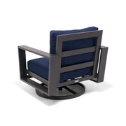 Sutton Grey Cushioned Swivel Rocker Indigo - The Great Escape