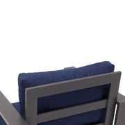 Sutton Grey Cushioned Swivel Rocker Indigo - The Great Escape
