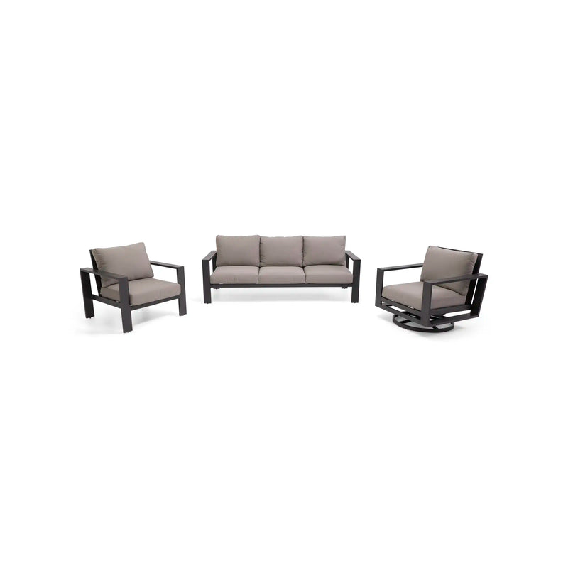 Sutton Grey 3 Piece Sofa Group Dove - The Great Escape