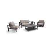 Sutton Grey 5 Piece Loveseat Group Dove - The Great Escape