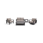 Sutton Grey 5 Piece Loveseat Group Dove - The Great Escape