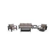 Sutton Grey 5 Piece Sofa Group Dove - The Great Escape