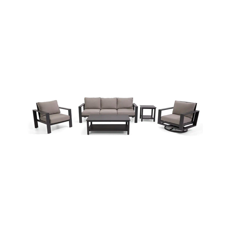 Sutton Grey 5 Piece Sofa Group Dove - The Great Escape