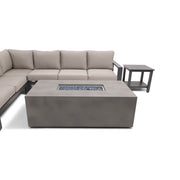 Sutton Grey 6 Piece Sectional Firepit/Chat Group Dove - The Great Escape