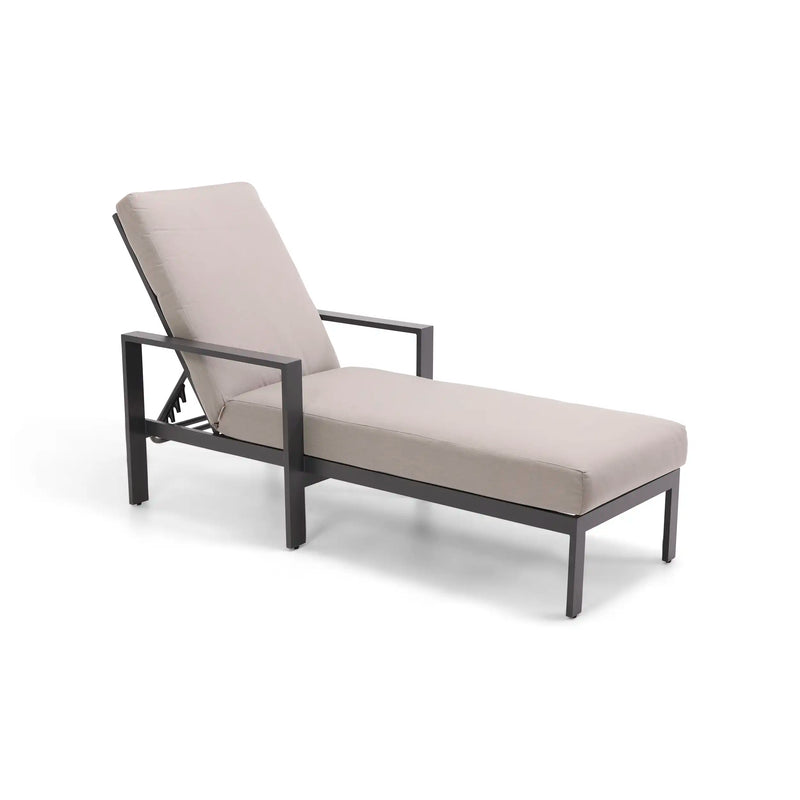 Sutton Grey Chaise Lounge Dove - The Great Escape
