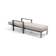 Sutton Grey Chaise Lounge Dove - The Great Escape