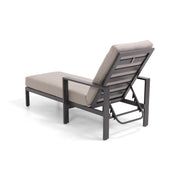 Sutton Grey Chaise Lounge Dove - The Great Escape