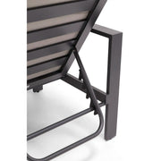 Sutton Grey Chaise Lounge Dove - The Great Escape