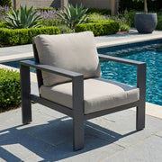 Sutton Cushioned Lounge Chair - Dove Acrylic - The Great Escape
