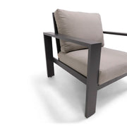 Sutton Grey Cushioned Lounge Chair Dove - The Great Escape