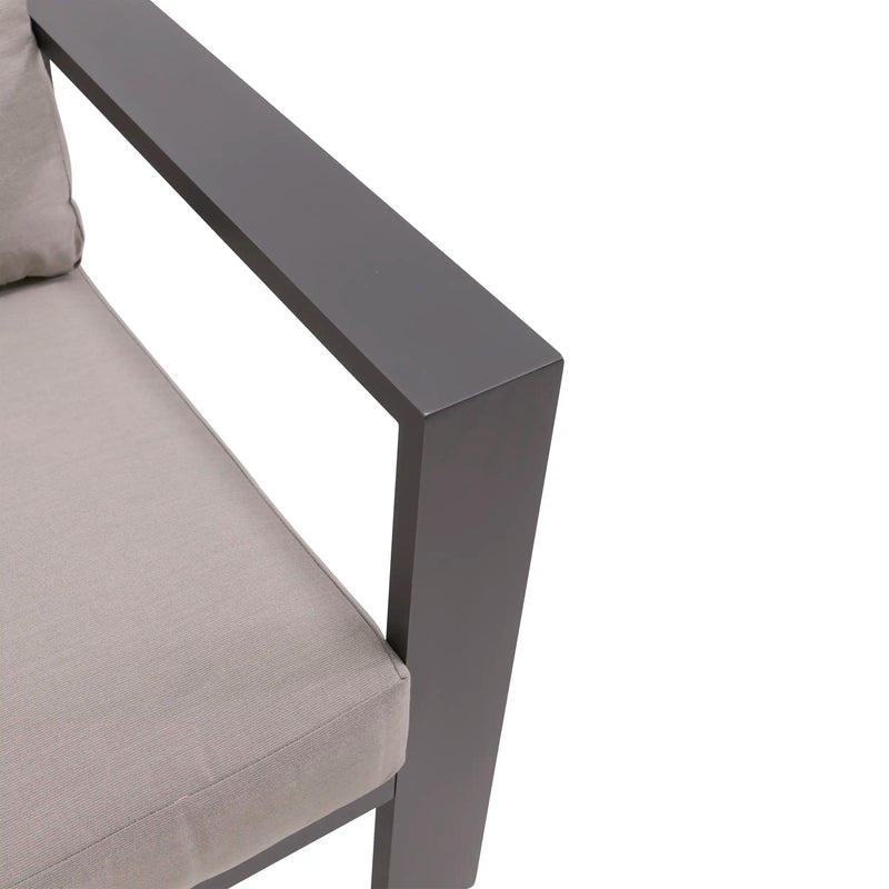 Sutton Grey Cushioned Lounge Chair Dove - The Great Escape
