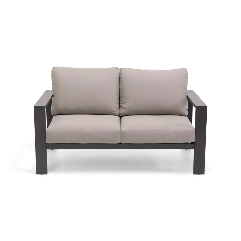 Sutton Grey Cushioned Loveseat Dove - The Great Escape