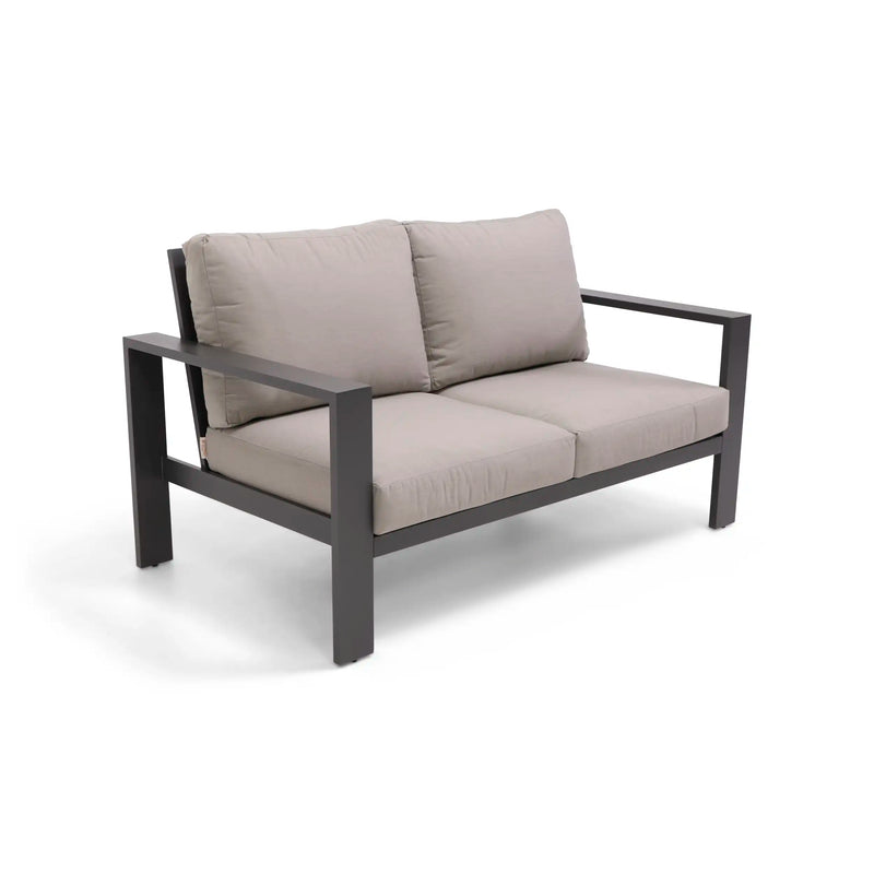 Sutton Grey Cushioned Loveseat Dove - The Great Escape