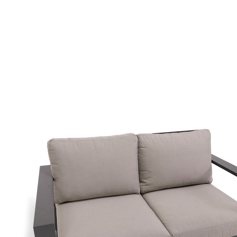 Sutton Grey Cushioned Loveseat Dove - The Great Escape