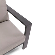 Sutton Grey Cushioned Loveseat Dove - The Great Escape