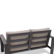 Sutton Grey Cushioned Loveseat Dove - The Great Escape