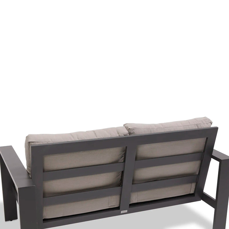Sutton Grey Cushioned Loveseat Dove - The Great Escape