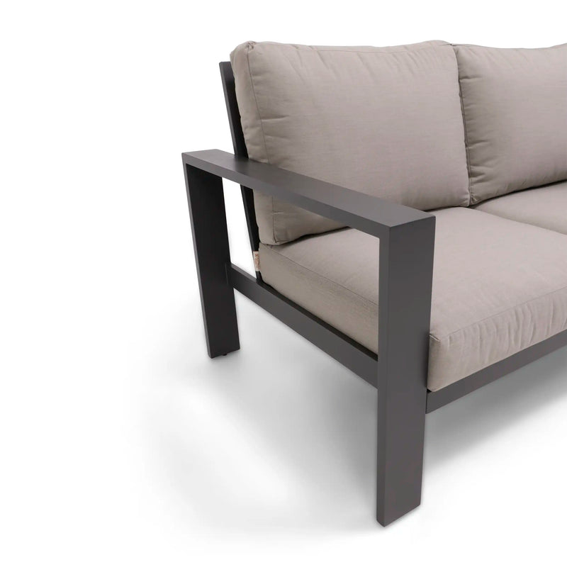 Sutton Grey Cushioned Loveseat Dove - The Great Escape