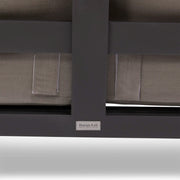 Sutton Grey Cushioned Loveseat Dove - The Great Escape