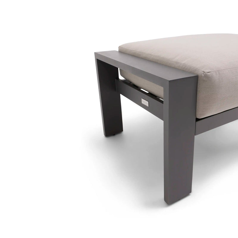 Sutton Cushioned Ottoman Dove - The Great Escape