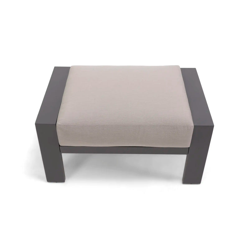 Sutton Cushioned Ottoman Dove - The Great Escape