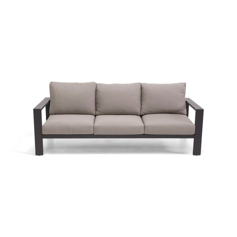 Sutton Grey Cushioned Sofa Dove - The Great Escape