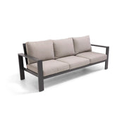 Sutton Grey Cushioned Sofa Dove - The Great Escape