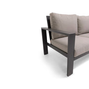 Sutton Grey Cushioned Sofa Dove - The Great Escape