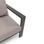 Sutton Grey Cushioned Sofa Dove - The Great Escape