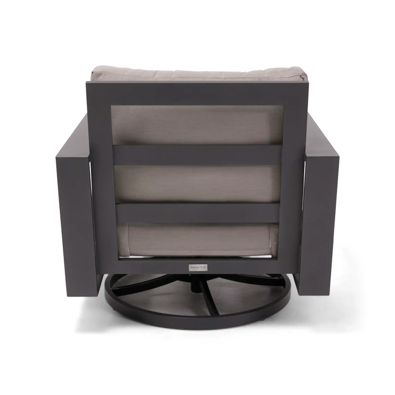 Sutton Grey Cushioned Swivel Rocker Dove - The Great Escape