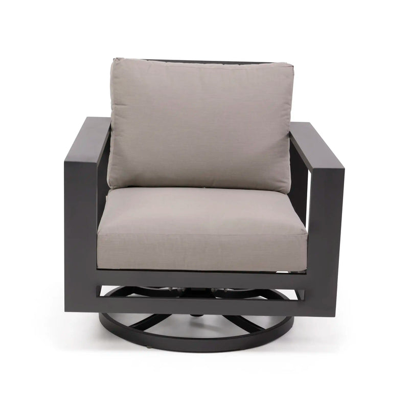 Sutton Grey Cushioned Swivel Rocker Dove - The Great Escape