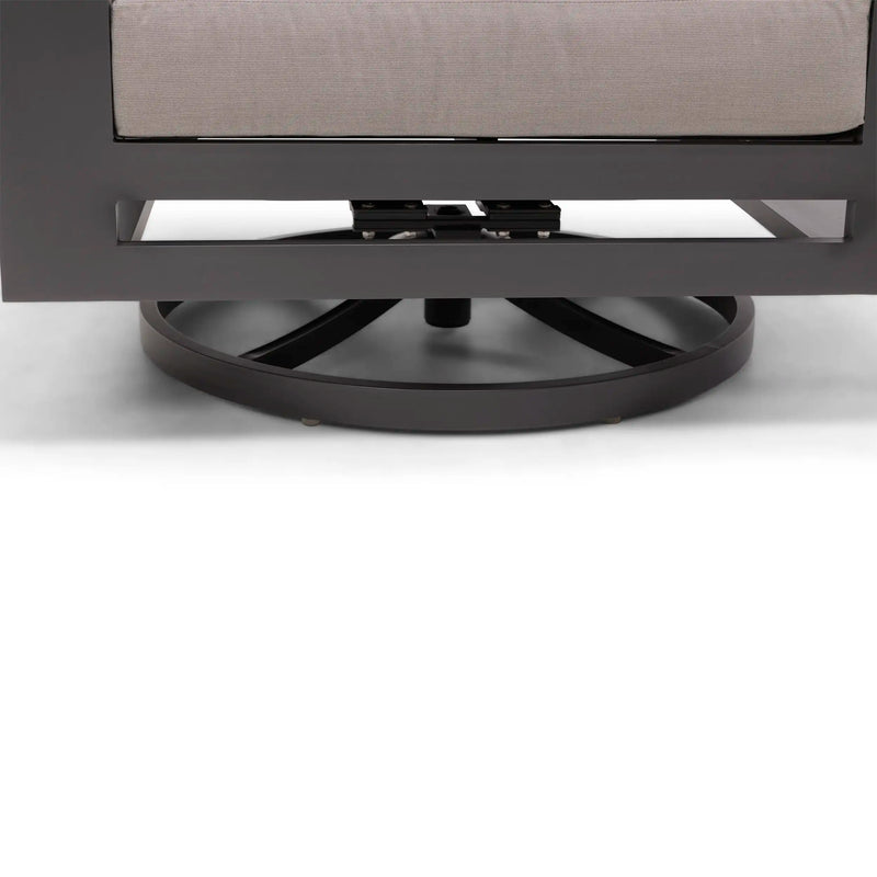 Sutton Grey Cushioned Swivel Rocker Dove - The Great Escape