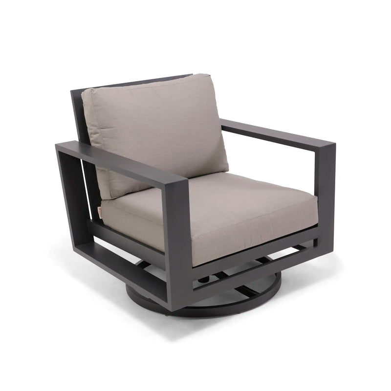 Sutton Grey Cushioned Swivel Rocker Dove - The Great Escape