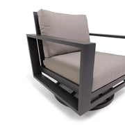 Sutton Grey Cushioned Swivel Rocker Dove - The Great Escape