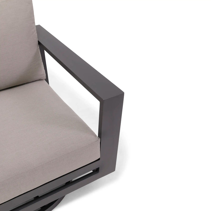 Sutton Grey Cushioned Swivel Rocker Dove - The Great Escape