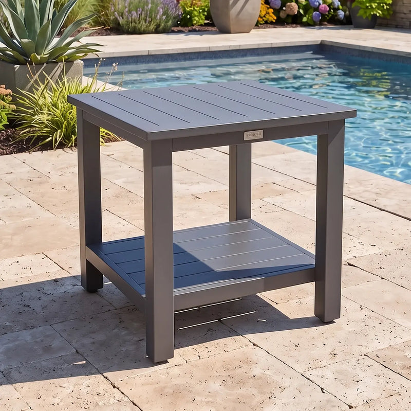 22" Square Slat End Table - The Great Escape