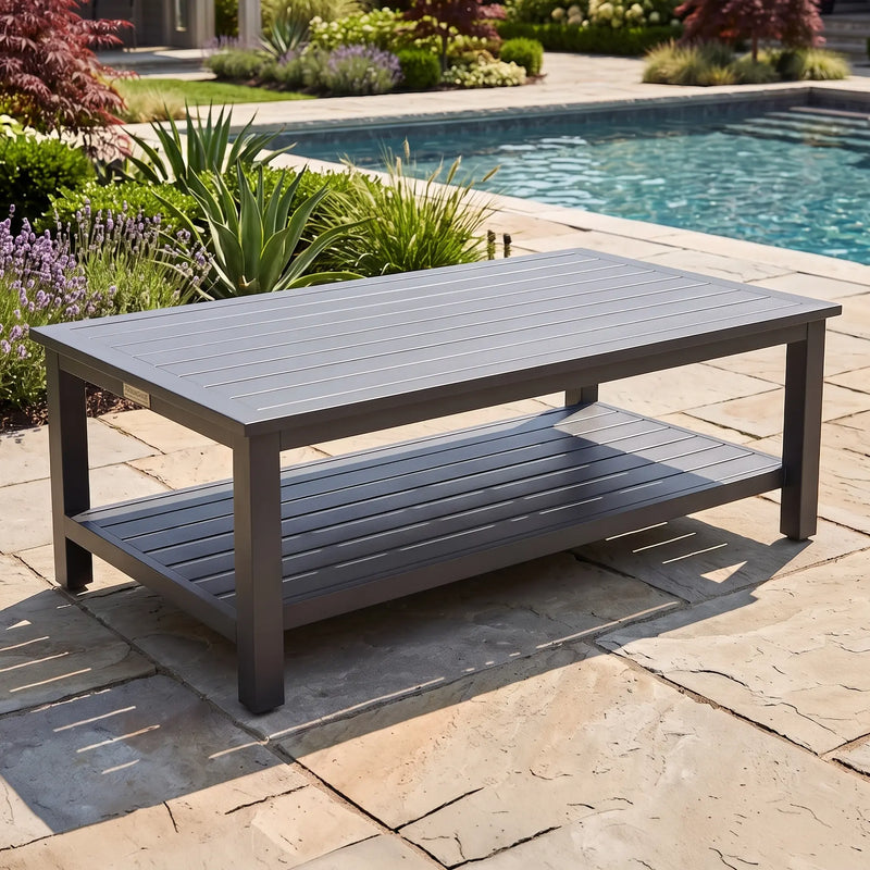 28"x50" Rectangle Slat Coffee Table - The Great Escape