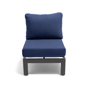 Sutton Grey Cushioned Armless Section - The Great Escape