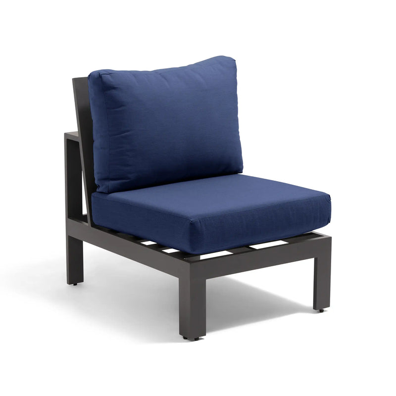 Sutton Grey Cushioned Armless Section - The Great Escape