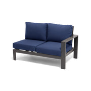 Sutton Grey LAF Loveseat Section Indigo - The Great Escape