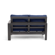 Sutton Grey LAF Loveseat Section Indigo - The Great Escape