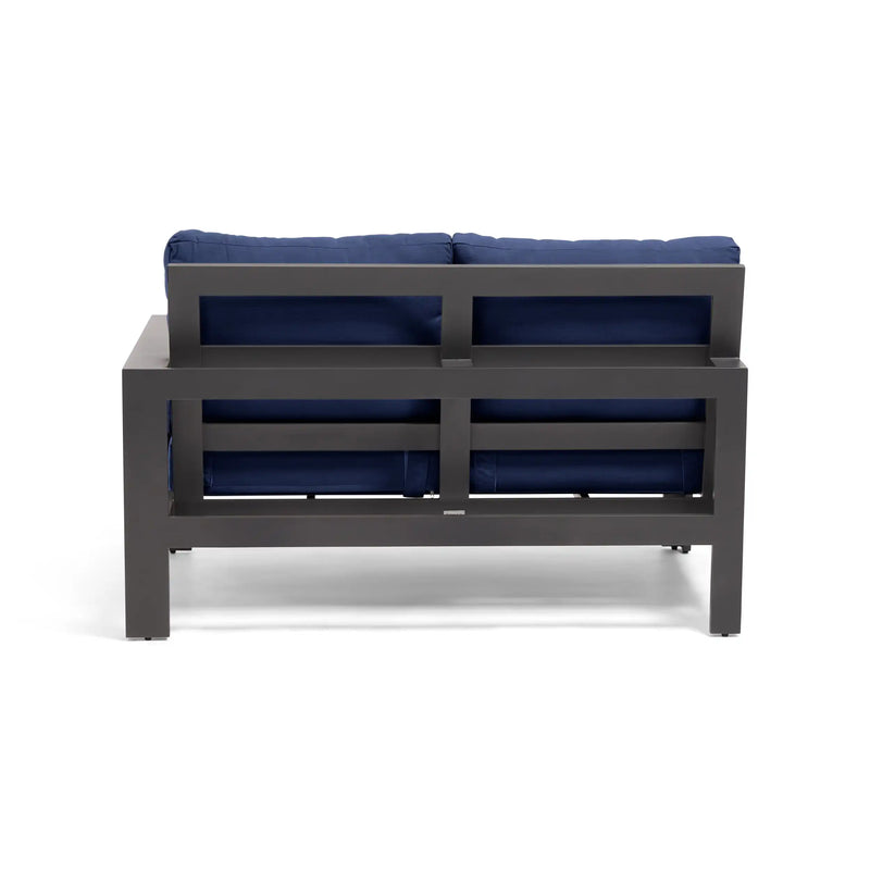 Sutton Grey LAF Loveseat Section Indigo - The Great Escape