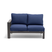 Sutton Grey RAF Loveseat Section Indigo - The Great Escape