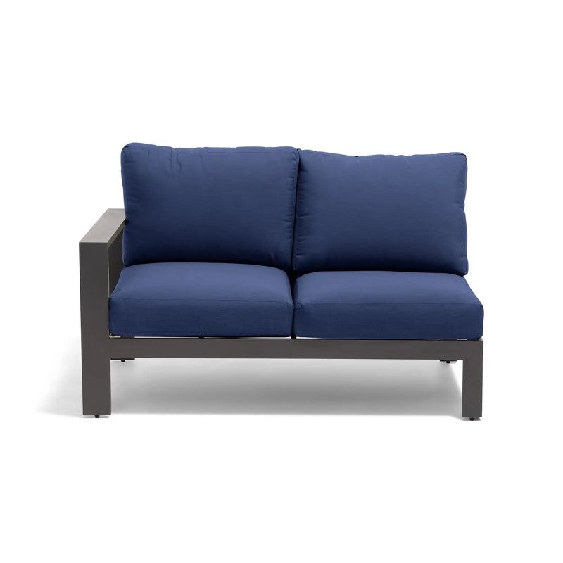Sutton Grey RAF Loveseat Section Indigo - The Great Escape