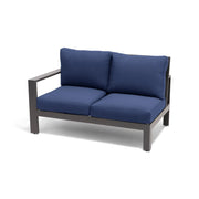 Sutton Grey RAF Loveseat Section Indigo - The Great Escape